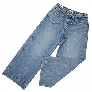 Levi's Size 31 Jeans Wide Leg XL Straight Blue 100% Cotton Belt Premium Denim